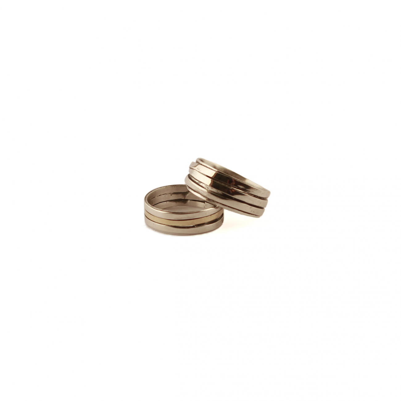 Rings from our Blades Collection Gold Spined