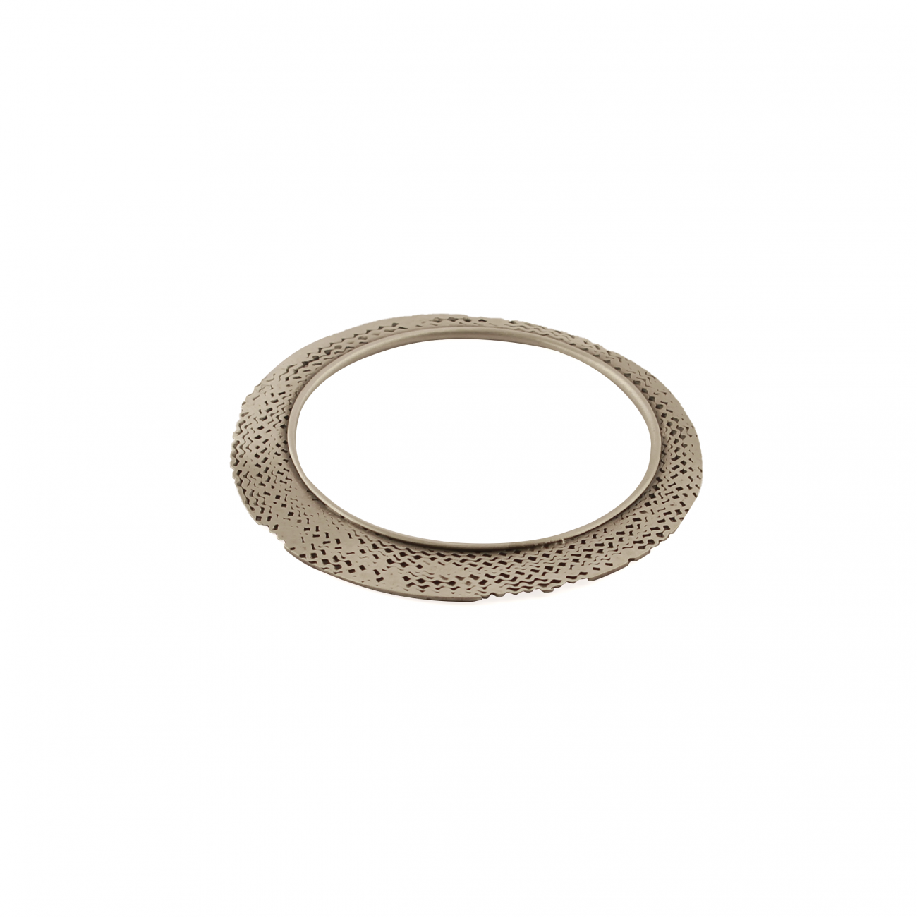 raw edges silver bracelet