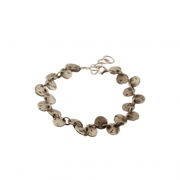 Silver drops bracelet